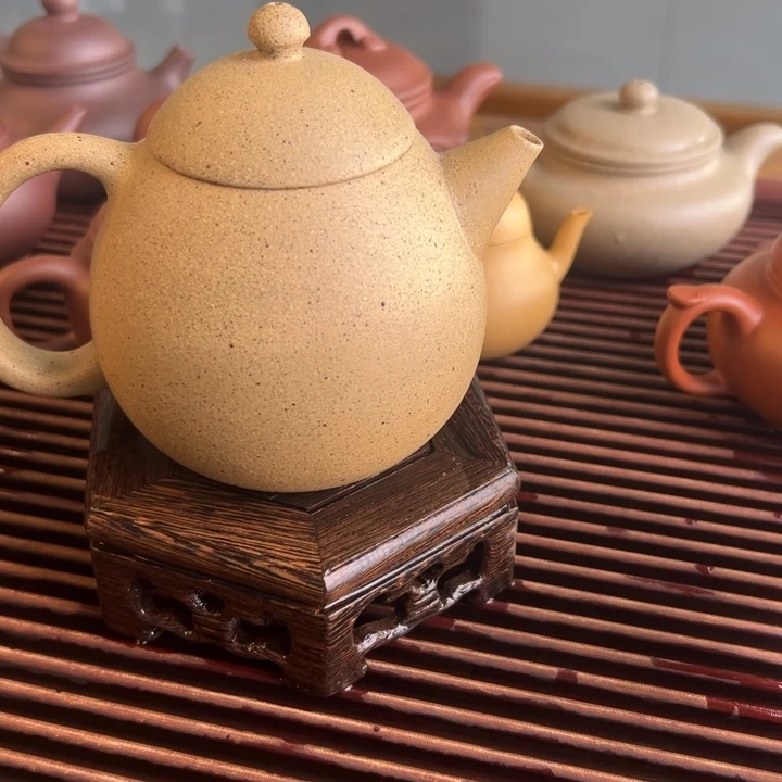 茶案紫砂段泥龙蛋300cc