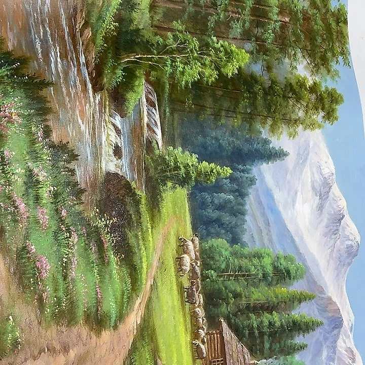 油画恭喜嘻嘻仔仔细细