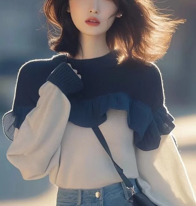 【001~050】秋冬毛衣开衫套头学院风