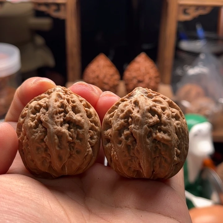 猫***队文玩核桃把件楸大胖70