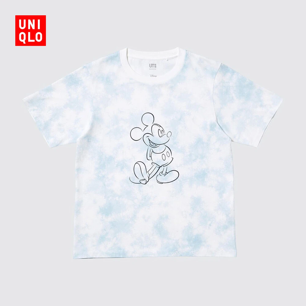 优衣库女装UT Disney in Blue印花短袖T恤迪士尼479625