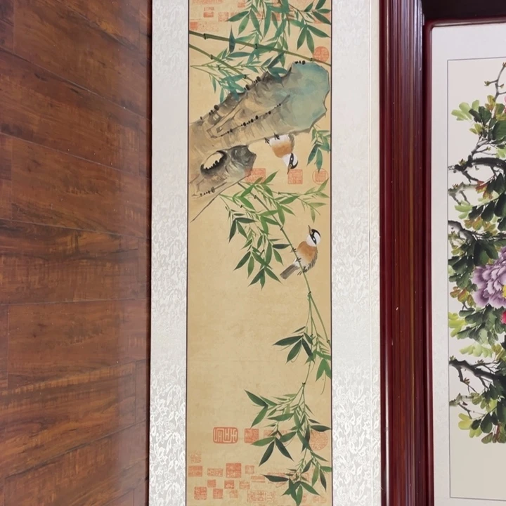 国画带框尺寸48*163厘米