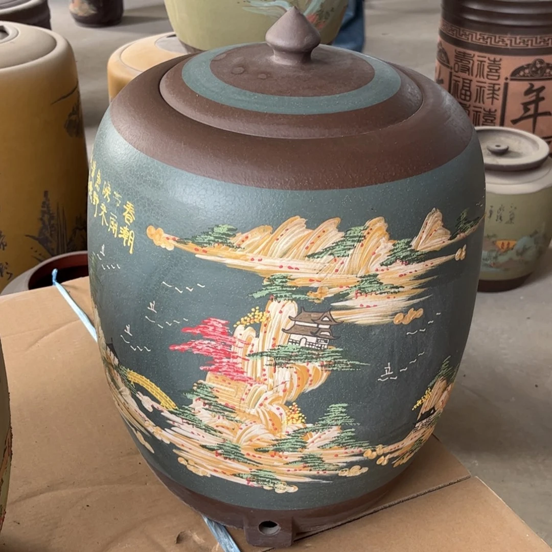 紫砂茶叶罐龙头款