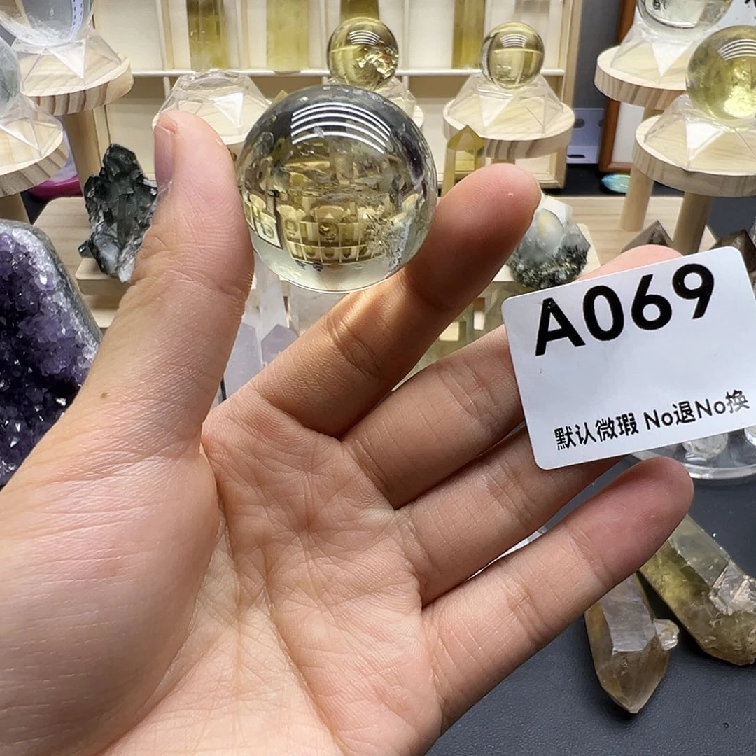 水晶天然水晶半成品未镶嵌微瑕高透（带蓝针）