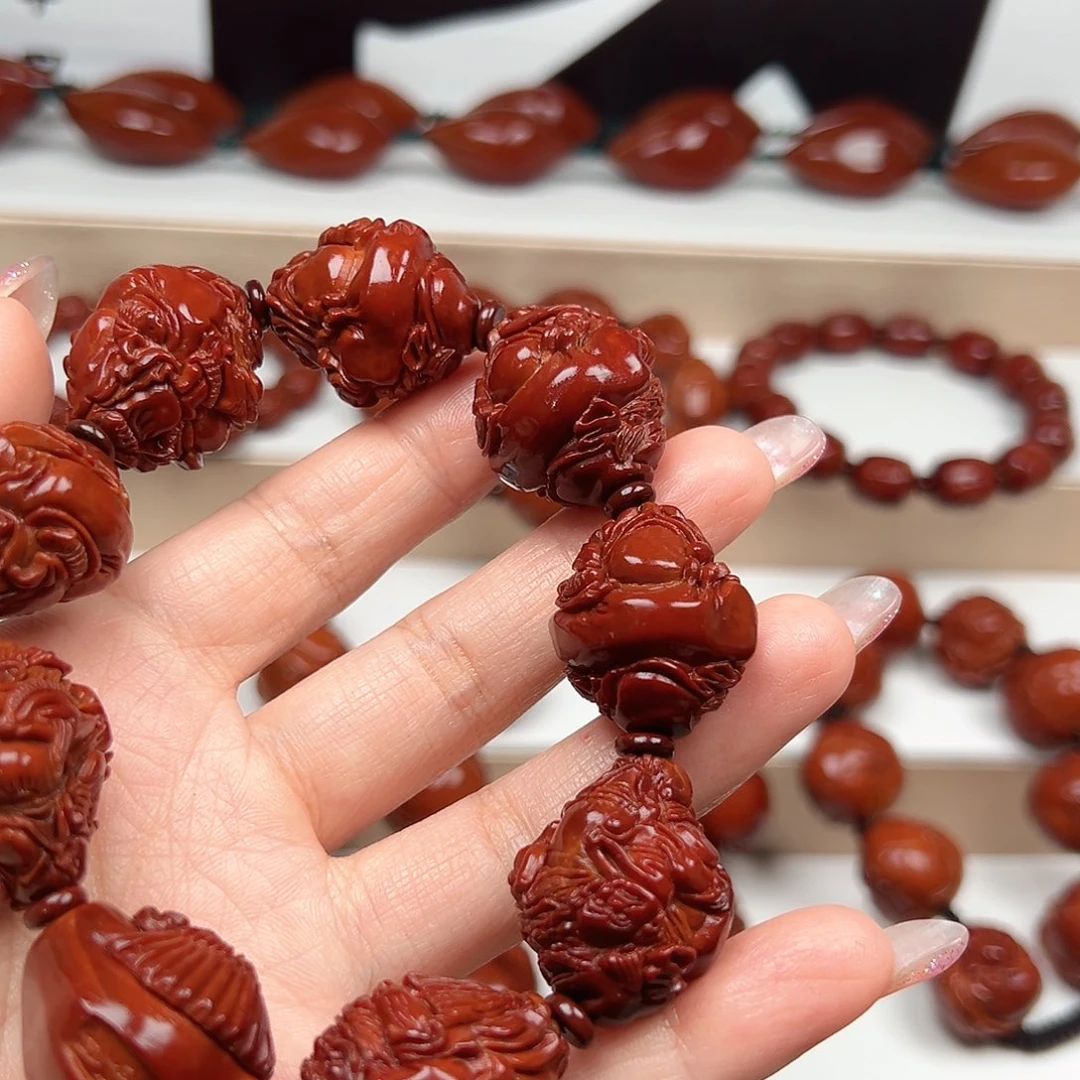 南***境橄榄核手串钟馗手串