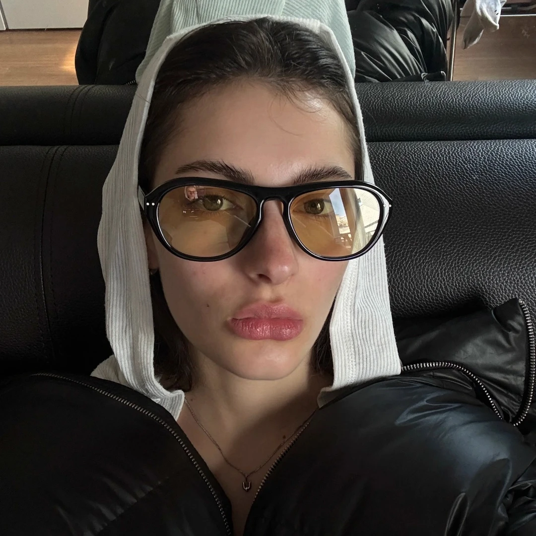 404的店复古大框大椭圆时髦遮脸墨镜板材尼龙片防紫外线太阳眼镜