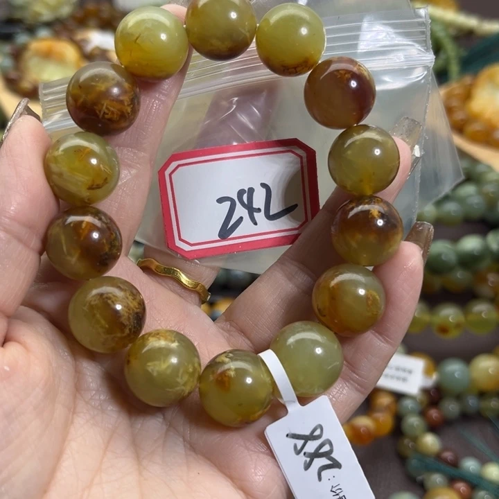 蛇纹石玉未镶嵌手链