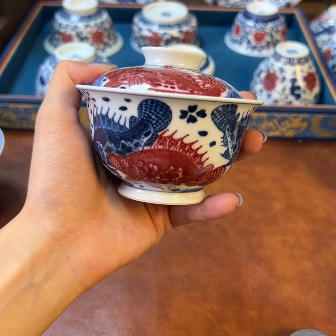 摆件景德镇茶器百宝箱陶瓷