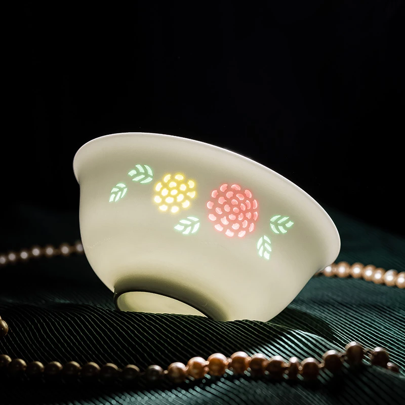 白玉五彩叠绣套装景德镇高白瓷餐具碗盘家用高档描金碗碟2025新款