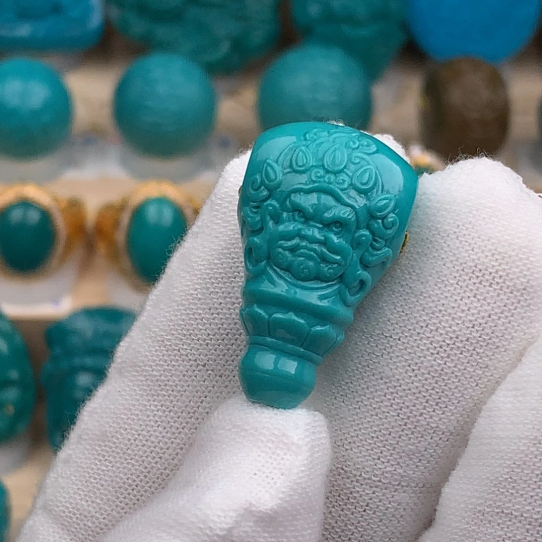 未镶嵌绿松石珠宝奇石16mm