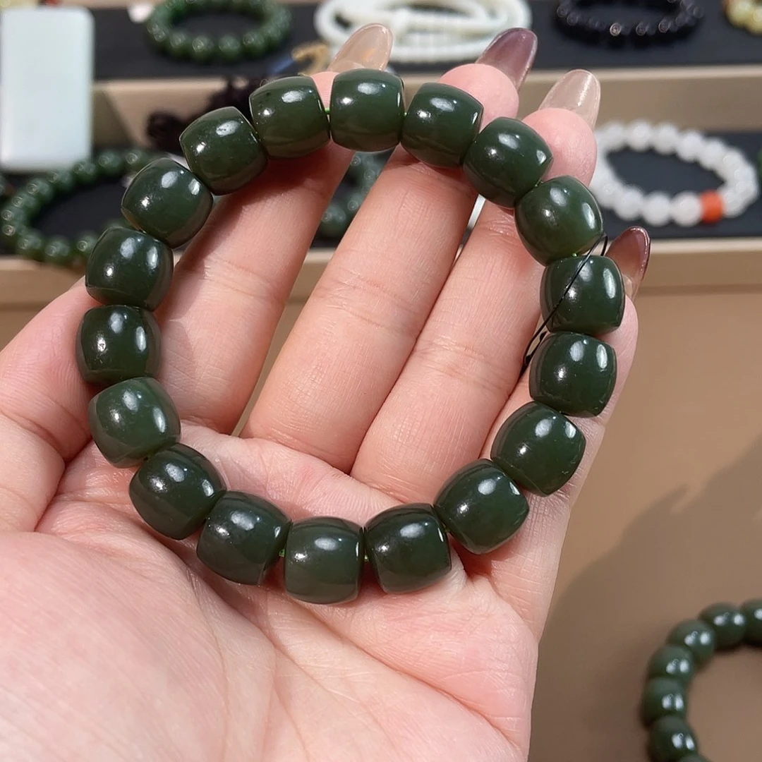 和田玉手链未镶嵌12