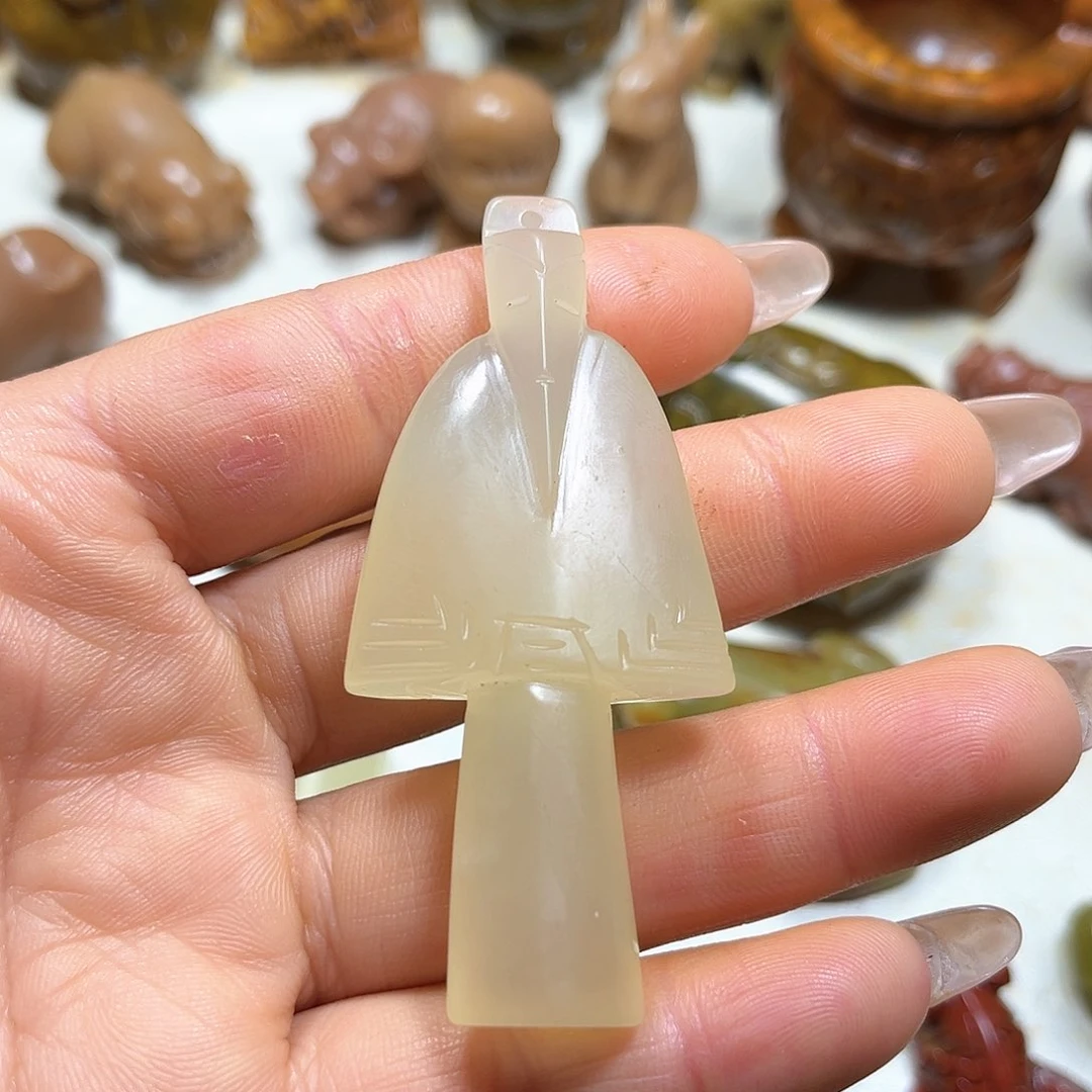 白玉菩提吊坠人**明白玉菩提吊坠