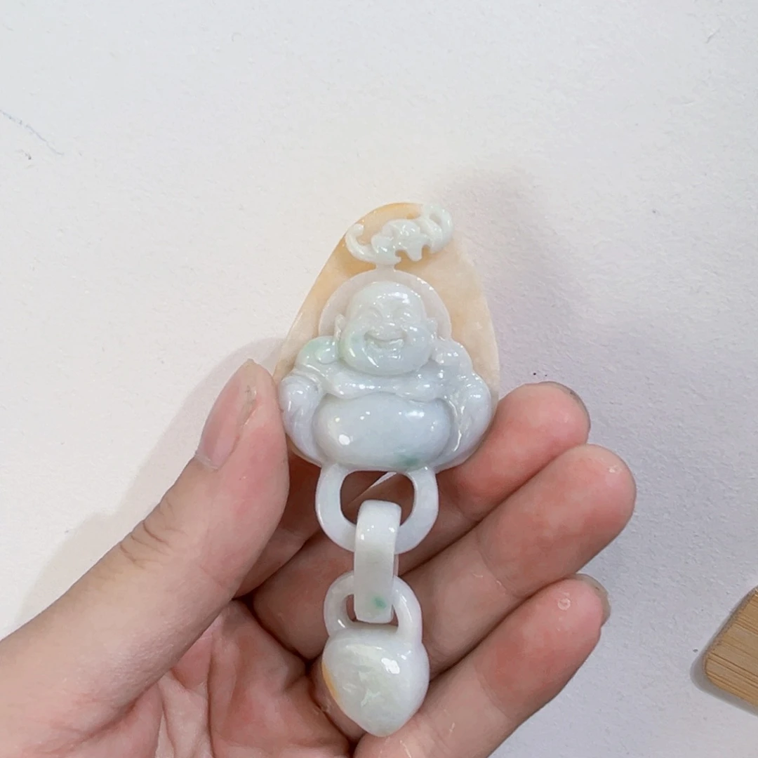 翡翠未镶嵌吊坠(赠链)代编织