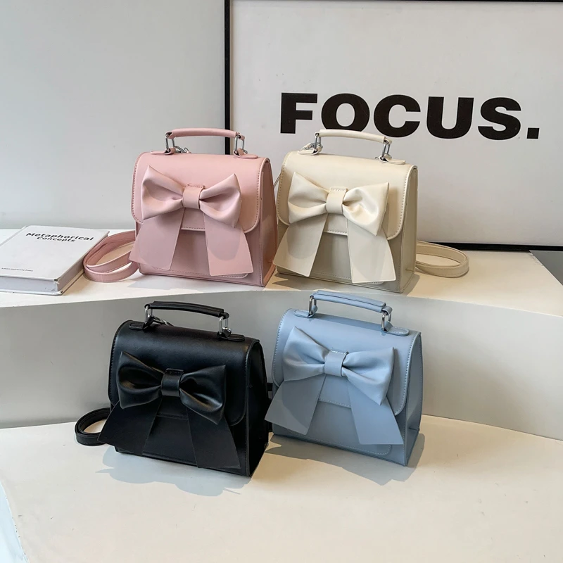 韩版小众蝴蝶结双肩包女2025新款潮流简约出游旅行小背包百搭包包