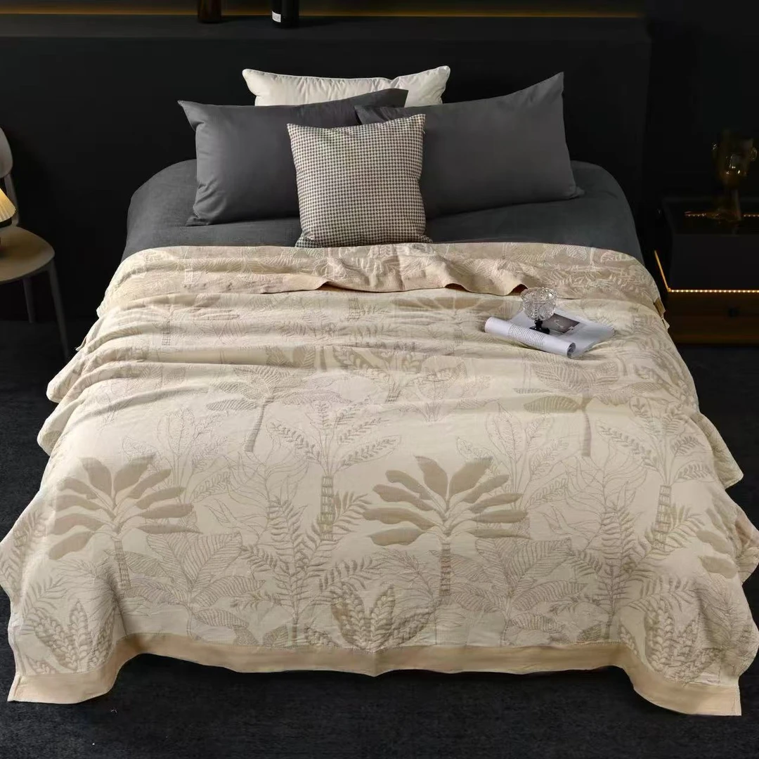 床盖毯【栖木】2x2.3米 高端轻奢双人四季可铺可盖多功能盖毯