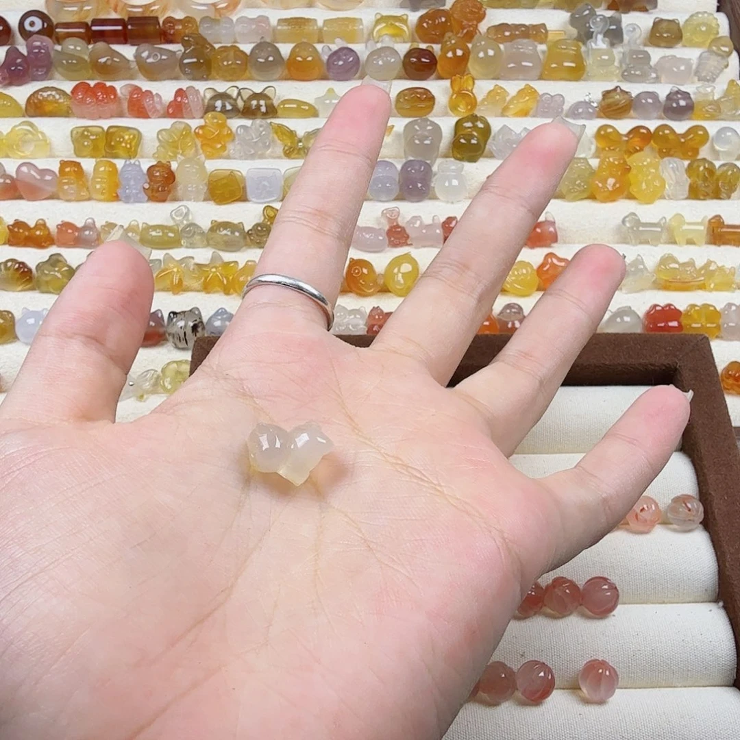 木***か玛瑙/玉髓合金颈饰
