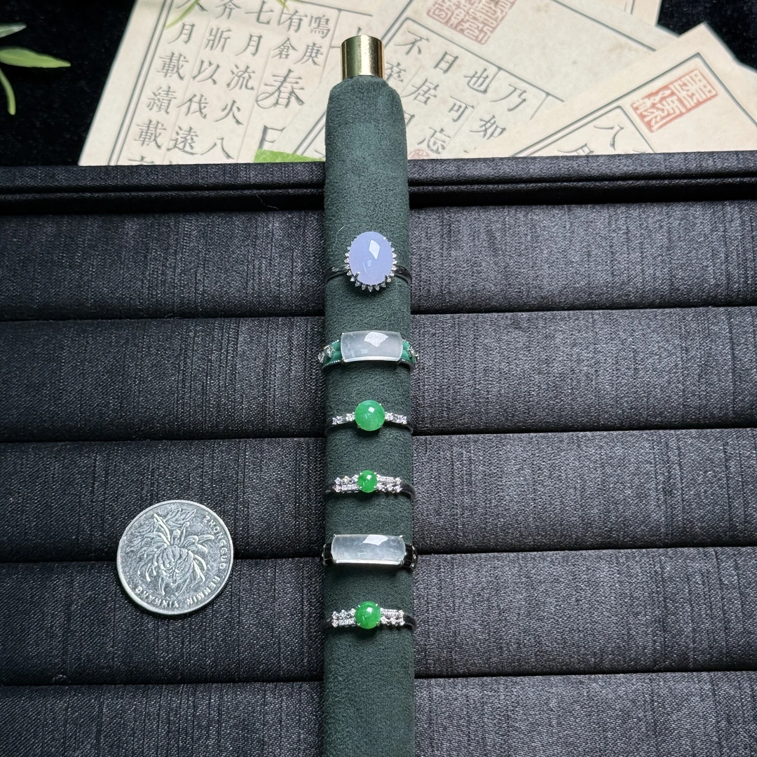 思懿珠宝   18k翡翠戒指-3980-1-LF-多样性发一(紫色有色差）