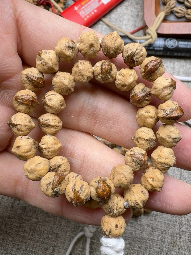 西藏热振原桩一刀未动横打百香籽圆球喜欢的福利价