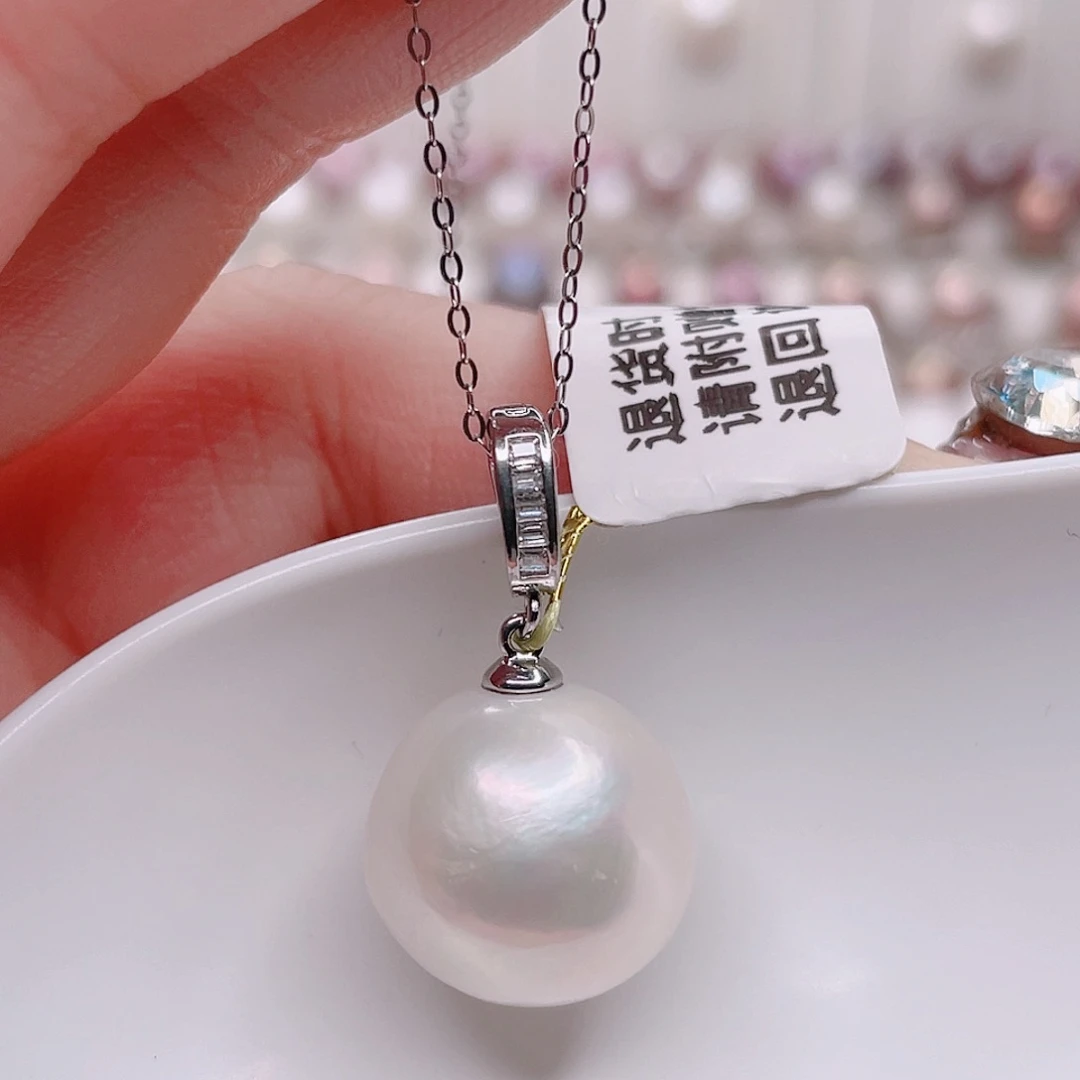 合金淡水珍珠吊坠(赠链)14