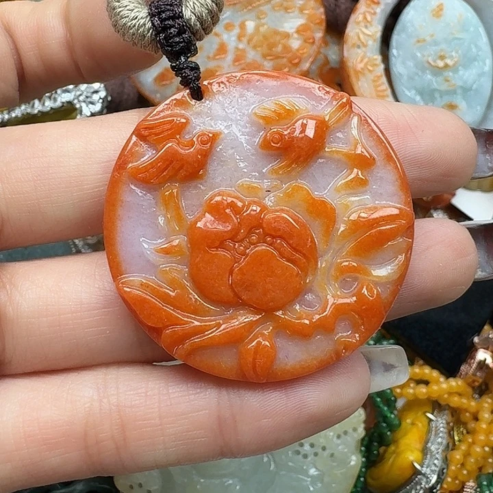 翡翠未镶嵌项链翡翠