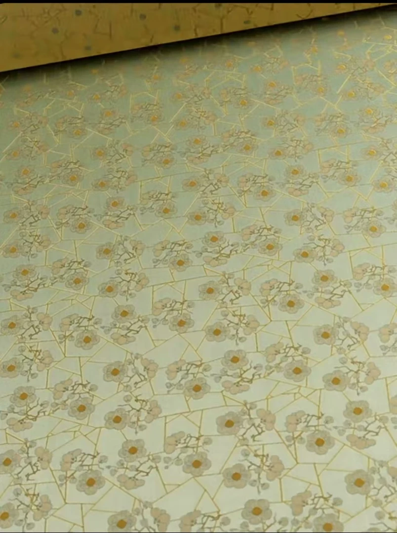 140门幅钱小萍【冰裂纹折枝梅花纹】真丝非遗宋锦新中式旗袍宋锦料
