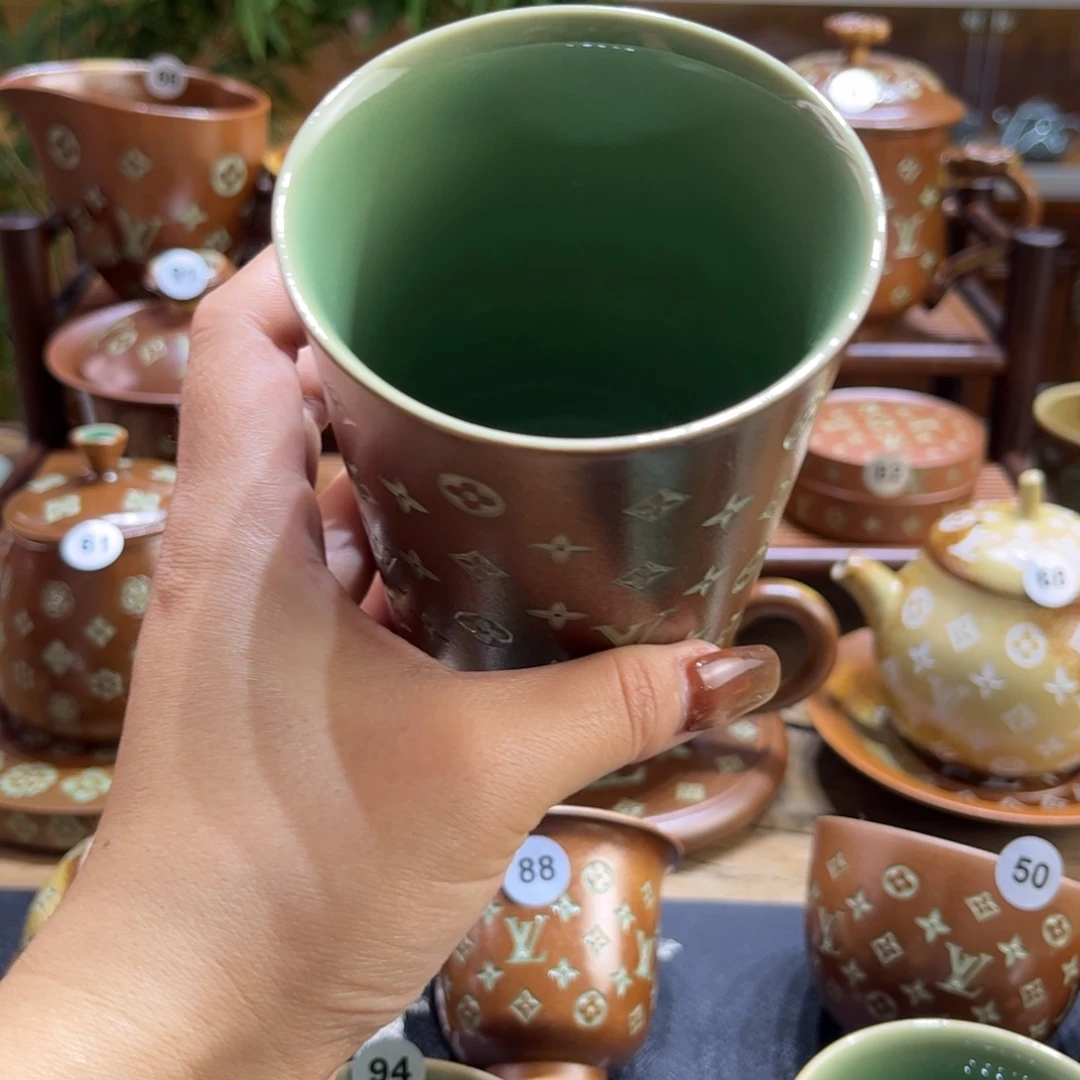 格***管草木灰老花可乐杯