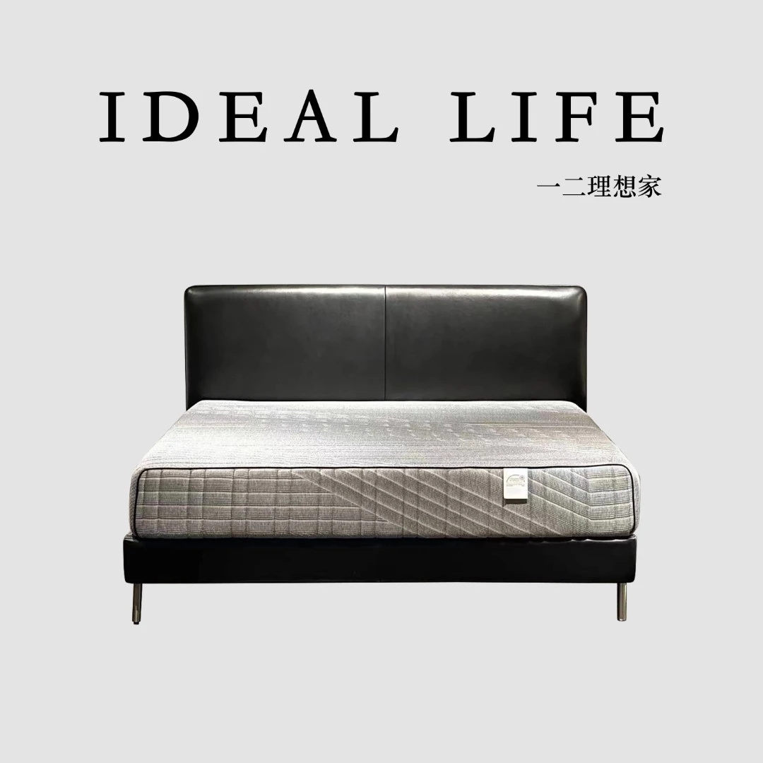 小黑牛床丨头层牛皮丨3D静音床板丨一二力荐