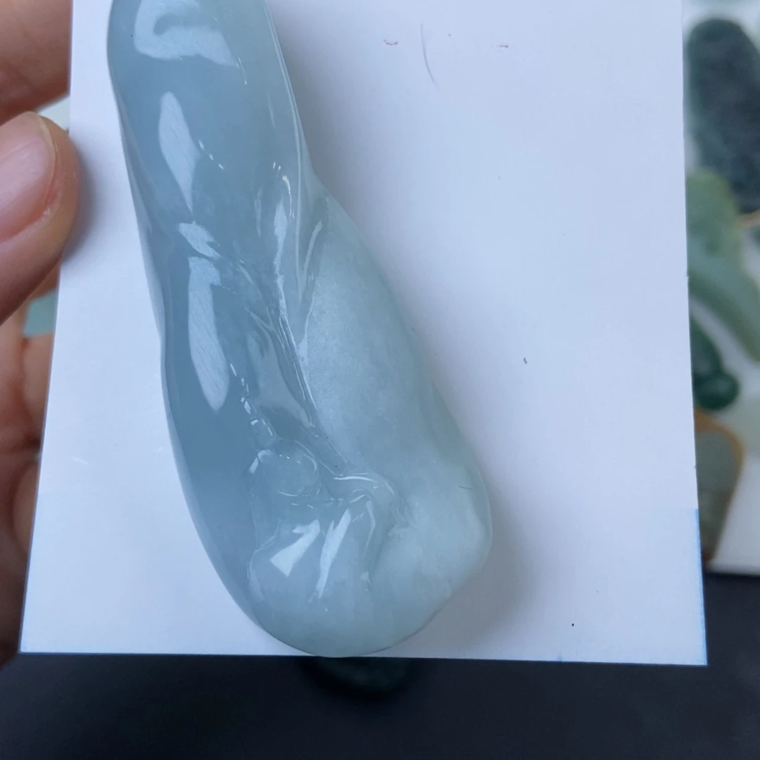 翡翠挂件未镶嵌风***由观音