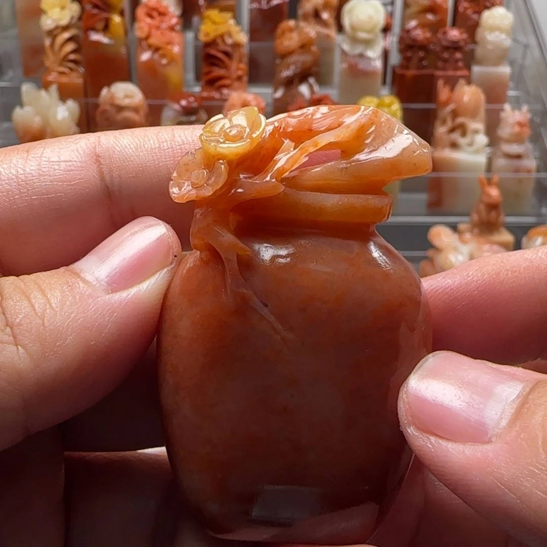 老挝石花瓶  1.5×2.5×6