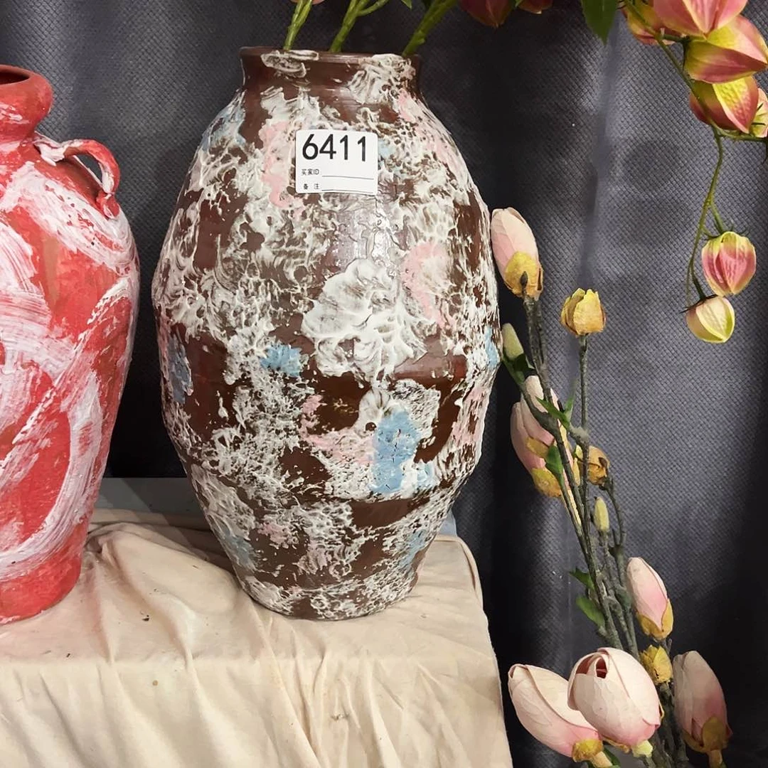 瓶6411高40口10陶瓷花瓶无孔