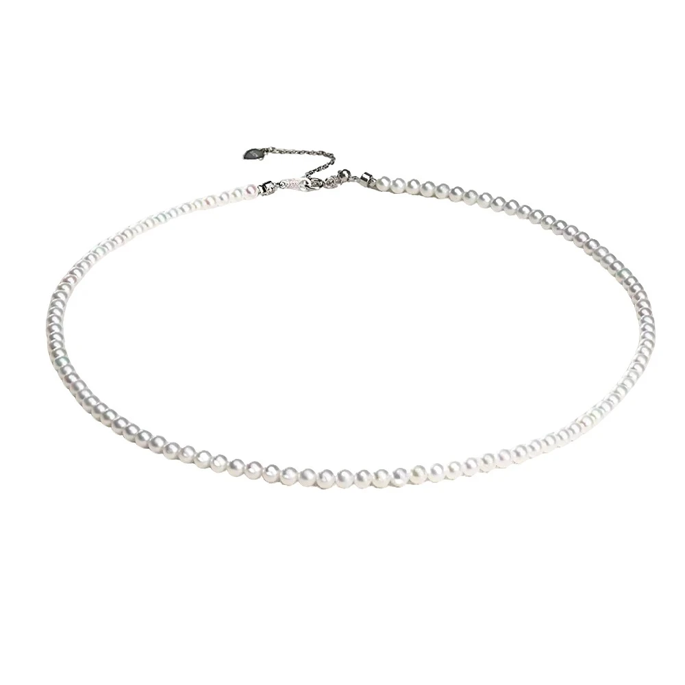 （精选珍珠）极光3-4mm小米珍珠项链时尚百搭
