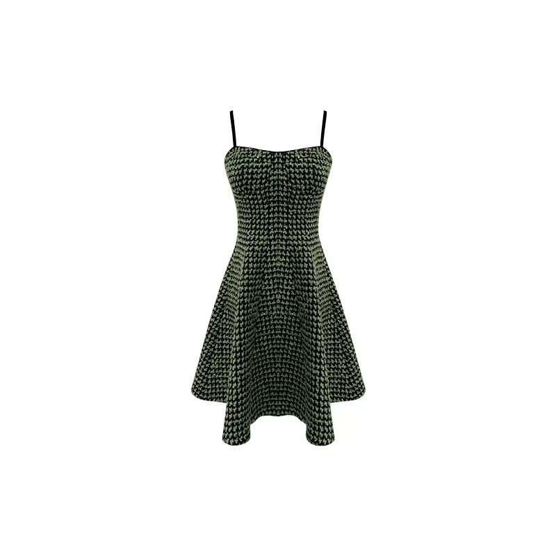 Yeah Me/也觅  原创设计气质时尚显瘦收腰小众连衣裙-3N137K