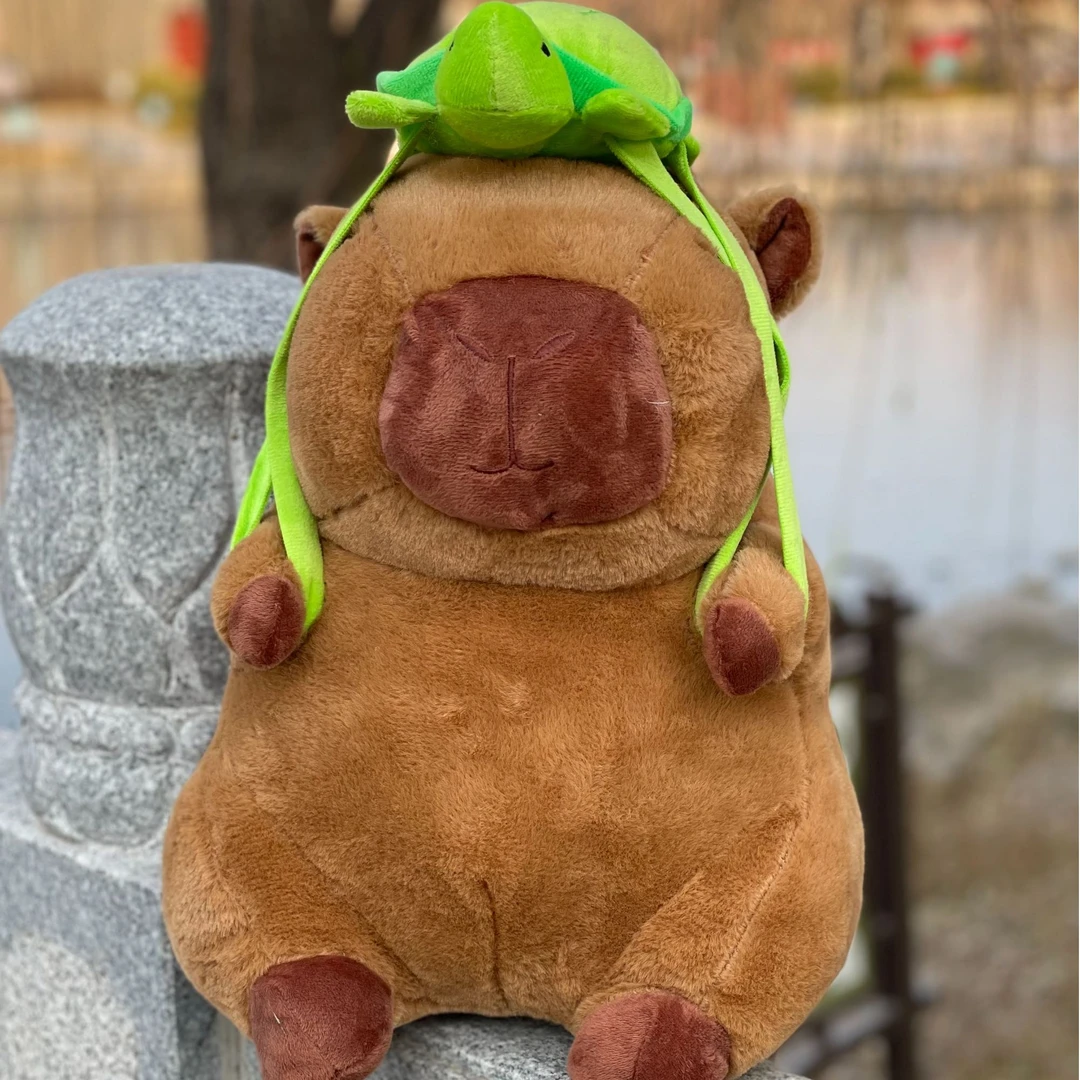 可爱乌龟卡皮巴拉40cm 误差1-3cm 破损联系耳机客服