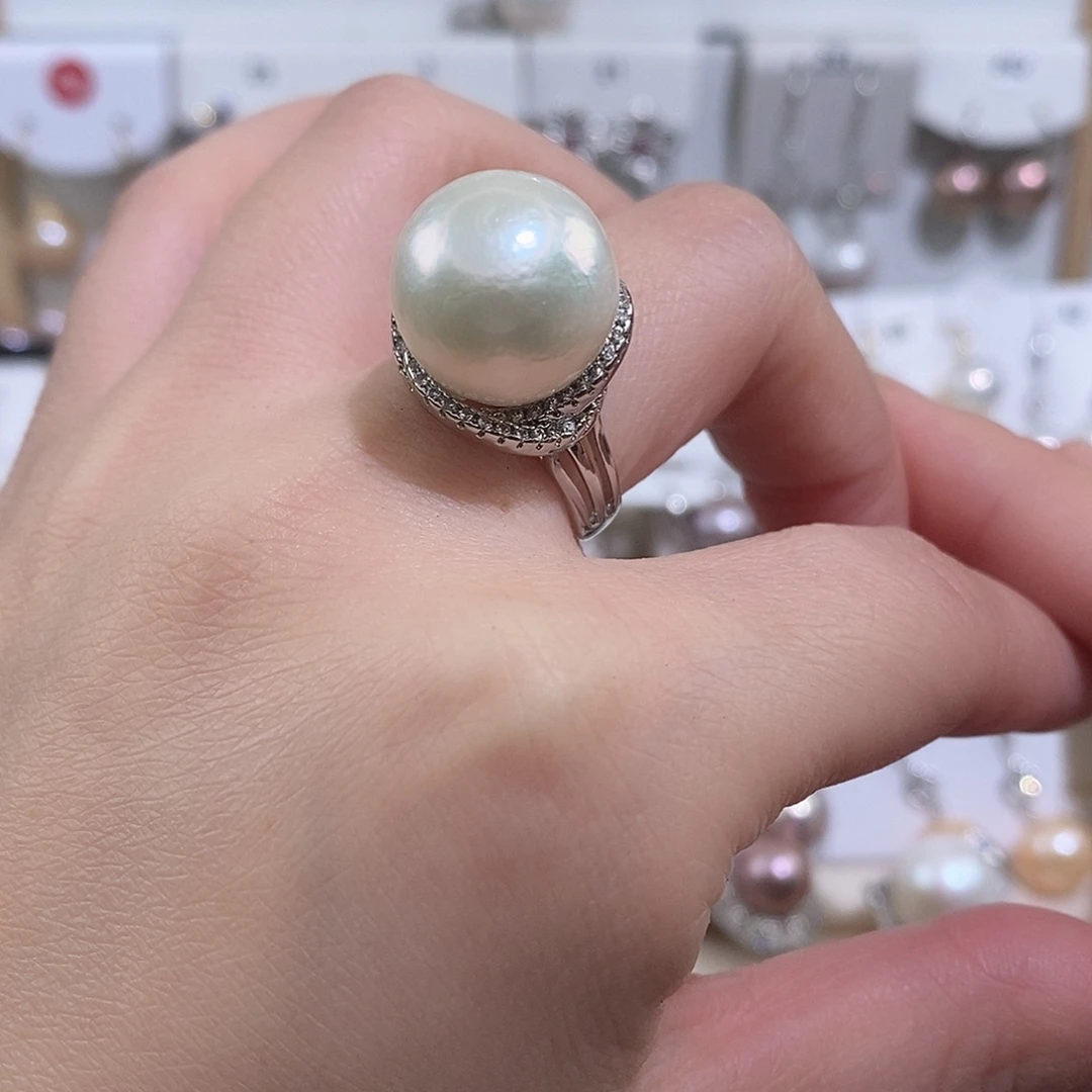 戒指淡水珍珠未镶嵌w14.6