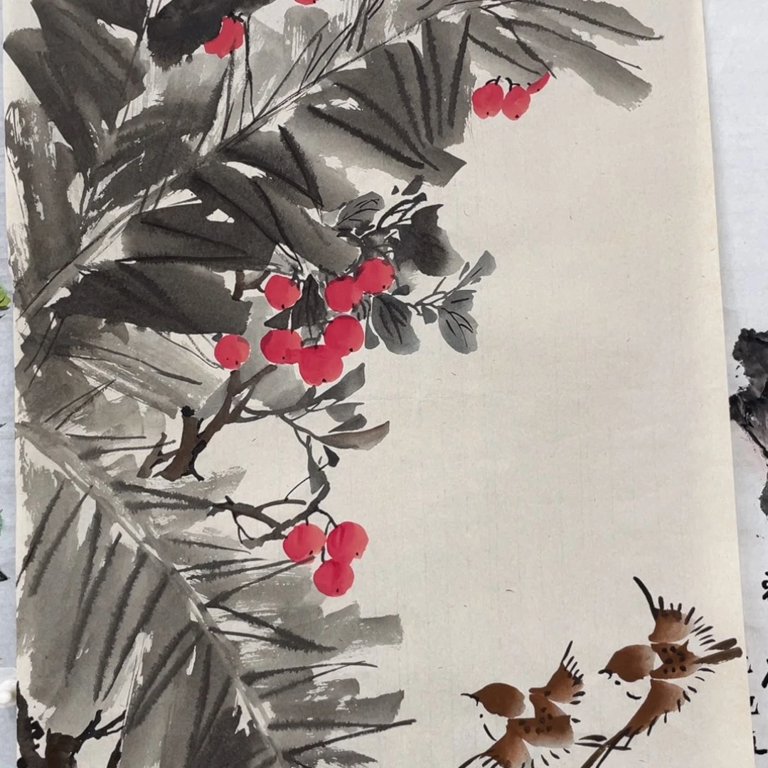 国画师兰芳老师绘画