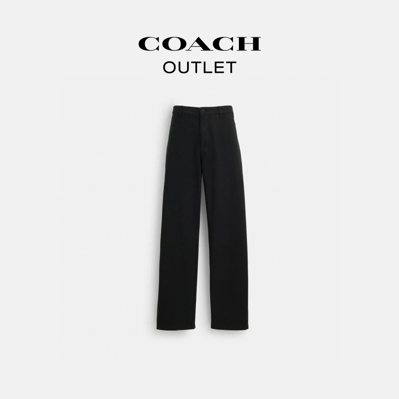COACH/蔻驰奥莱  时尚简约GARMENT DYE奇诺裤休闲裤百搭