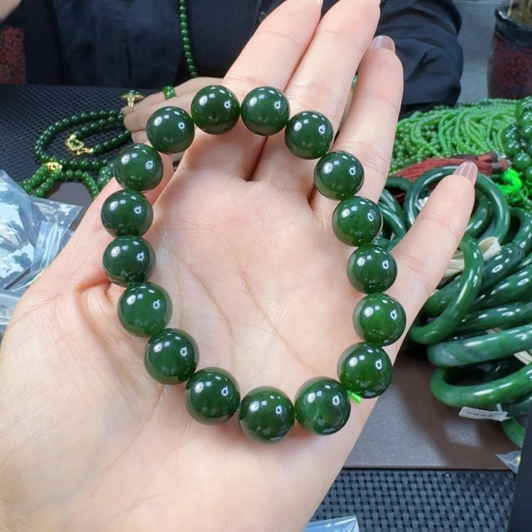 手链未镶嵌和田玉（碧玉）卡12