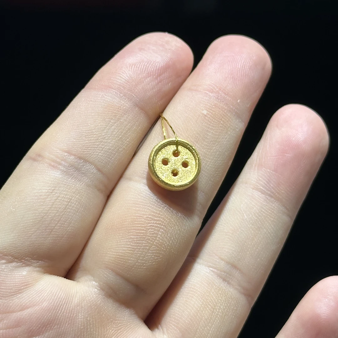 足金999 卡11 纽扣通孔 0.956