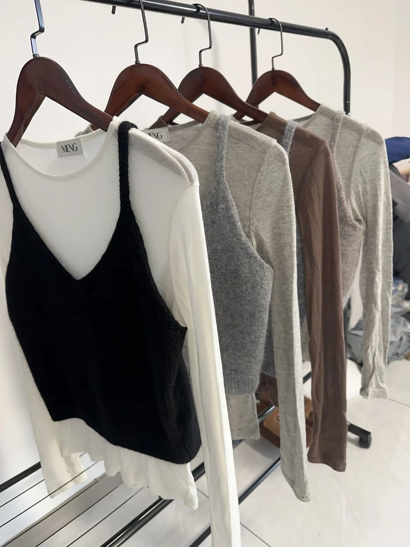 东大门毛衫两件套（不支持退货）