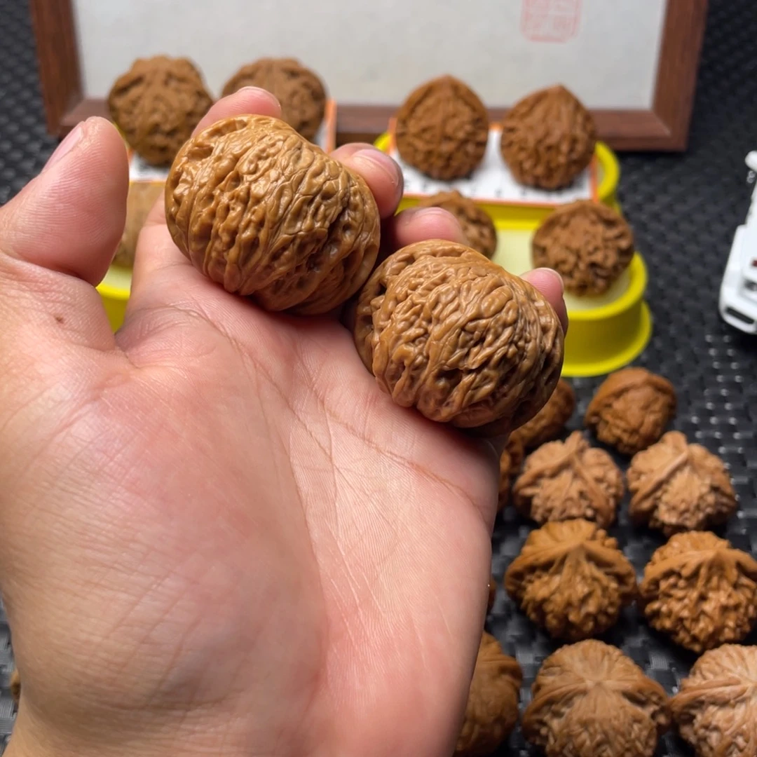 把件文玩核桃铁锤43打底微修