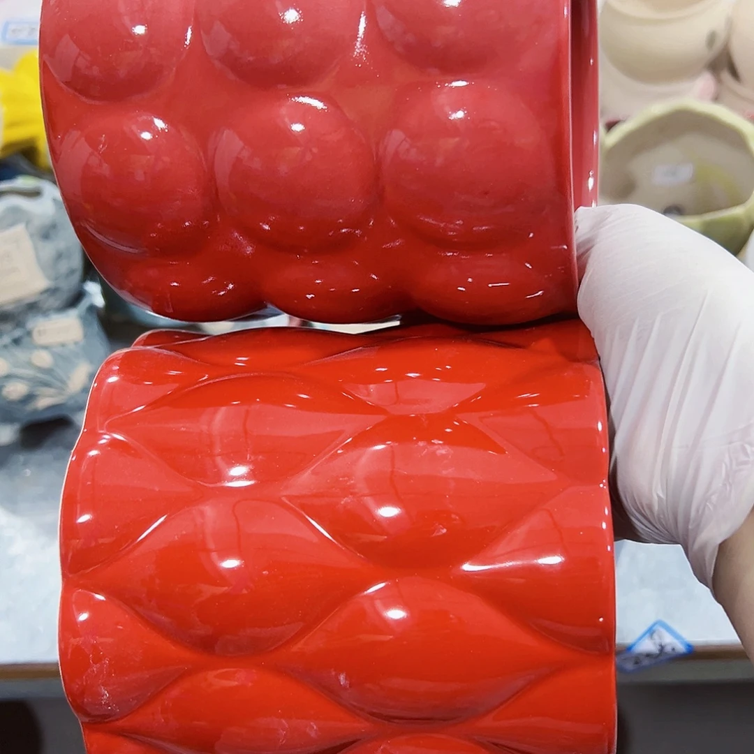 有孔外贸尾单陶瓷花盆凑单10米包邮