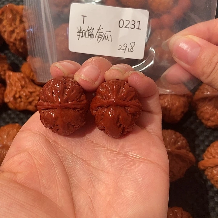 浮***生文玩核桃吊坠粗筋南瓜手捻29