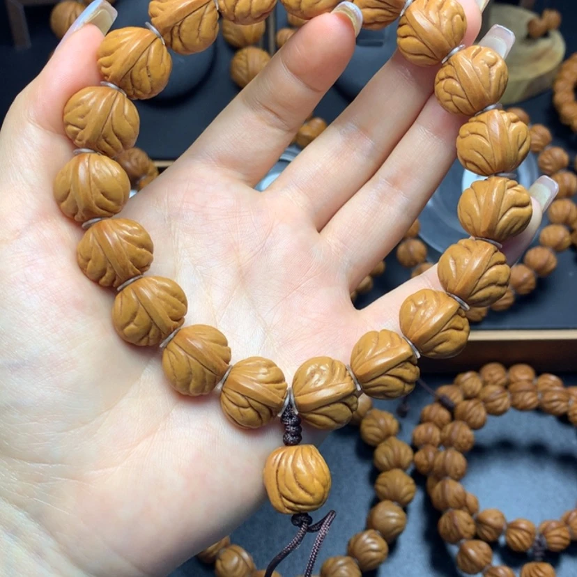 【闪购商品】桃核手串❗***年野生籽17手串