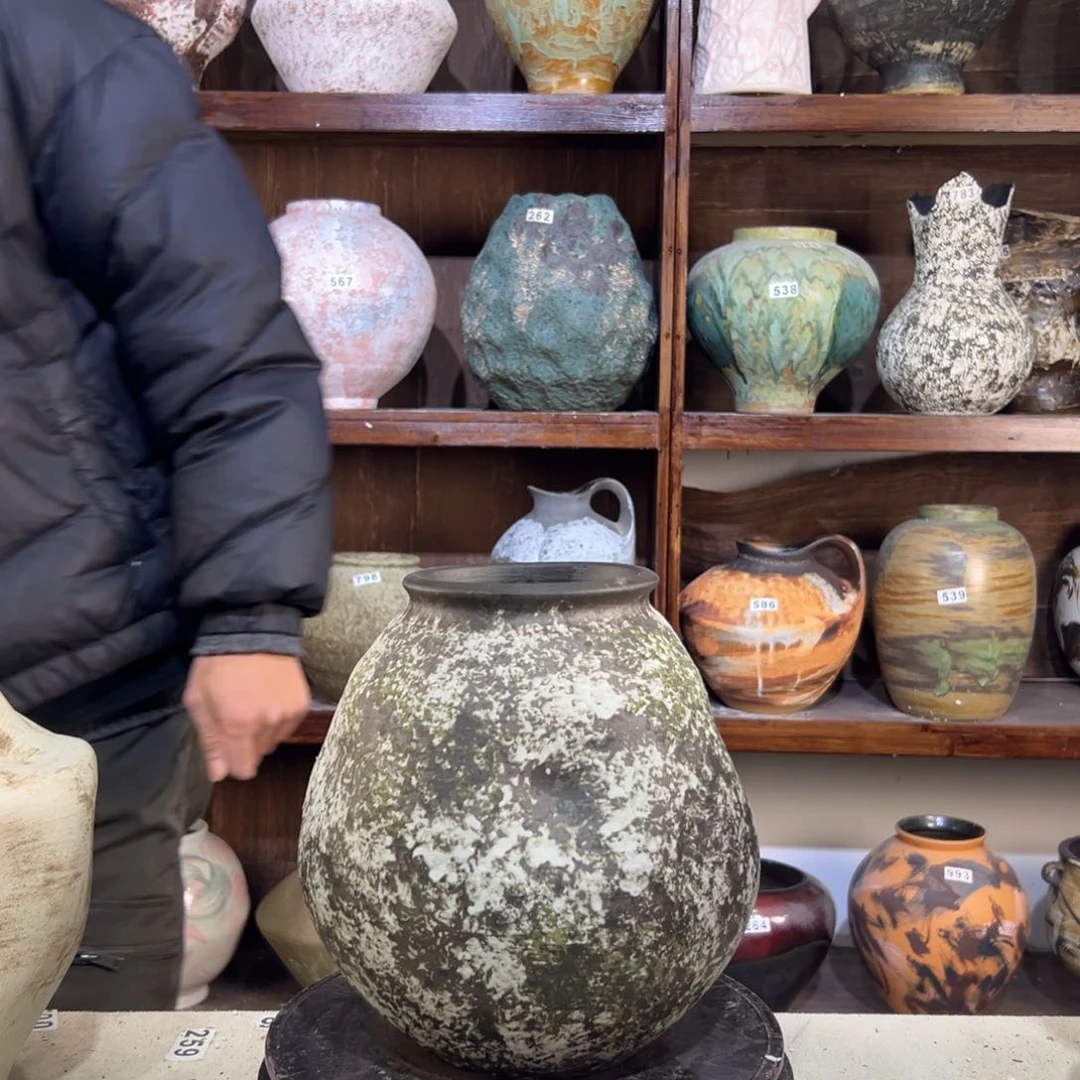 摆件585华庭街上釉面膜法医