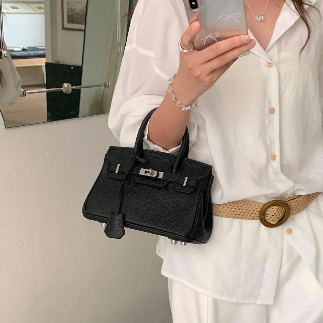 真皮手提包女包BK20铂金包时尚百搭单肩斜挎包高级感头层牛皮Togo