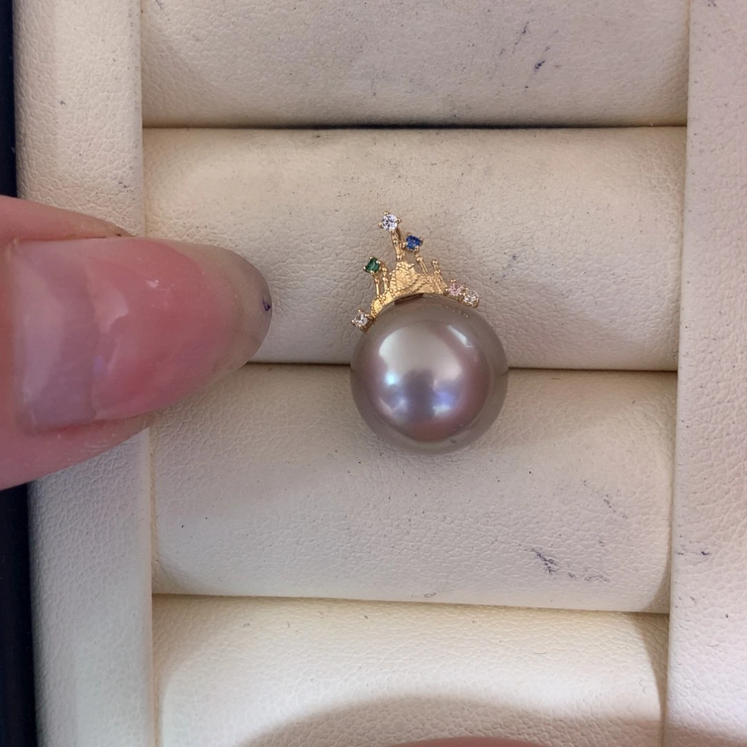 海水珍珠18K金镶嵌颈饰