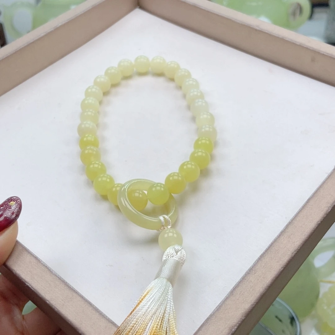 蛇纹石玉未镶嵌手链