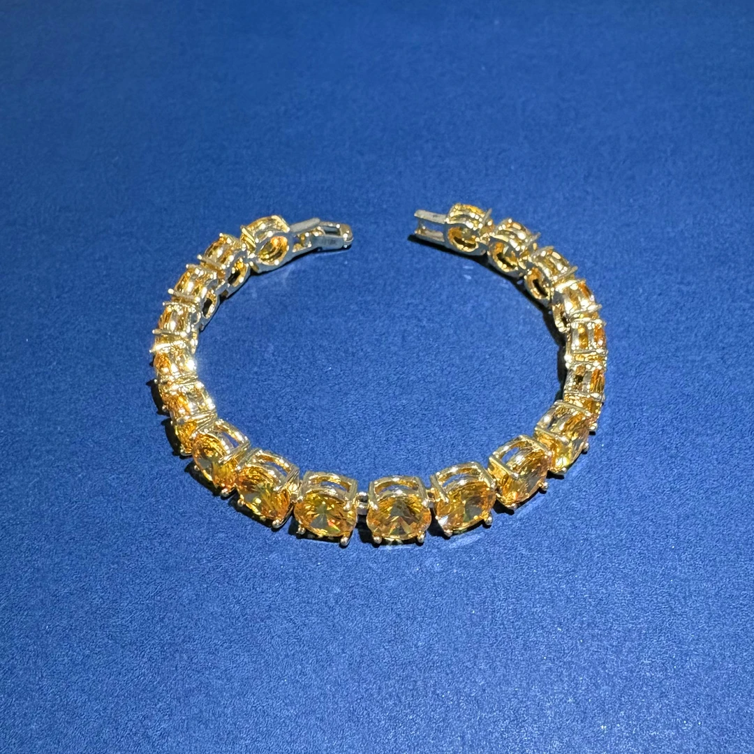 【金伯力南】高贵奢华黄钻手链808