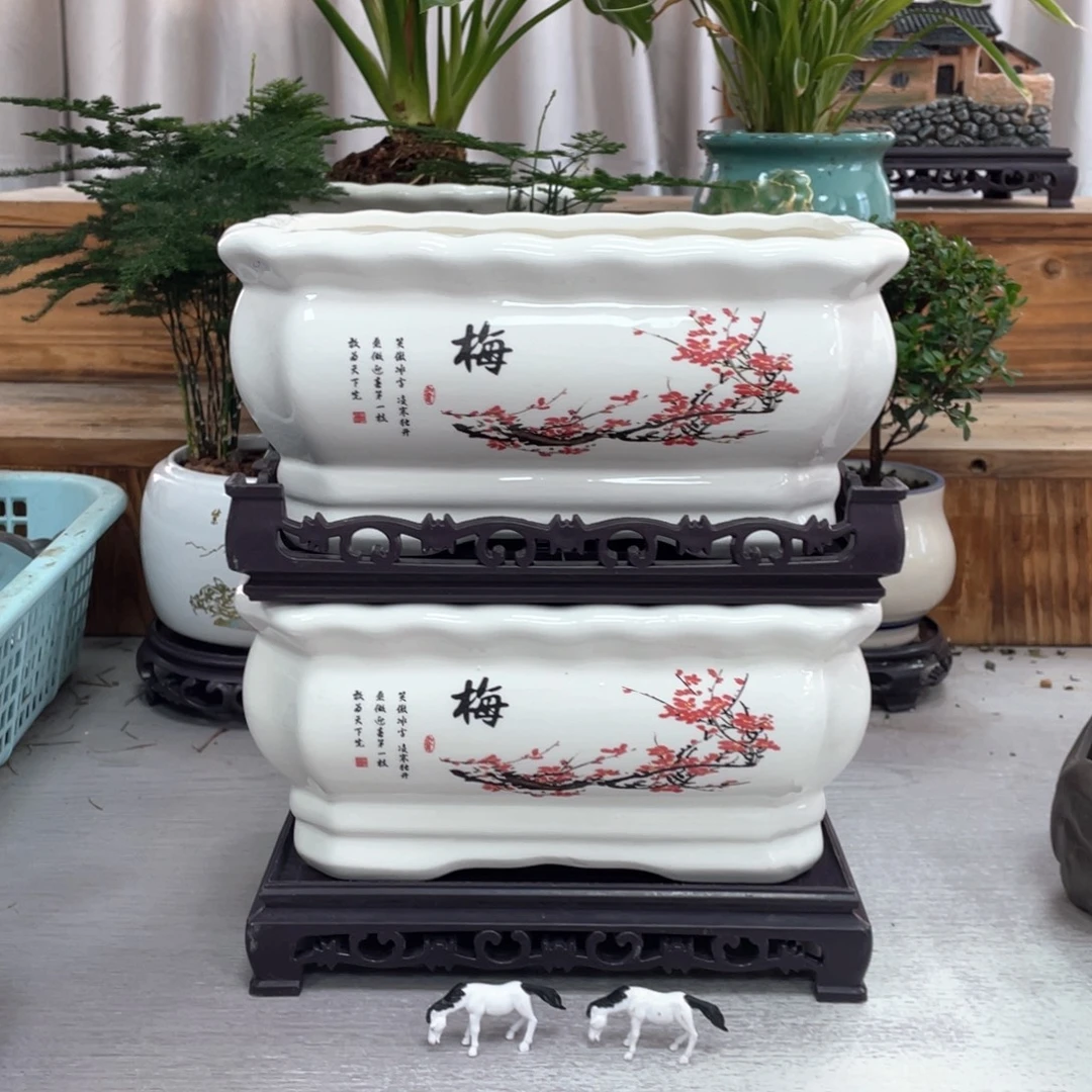 陶瓷花盆陶瓷玉盆紫砂艺术花盆