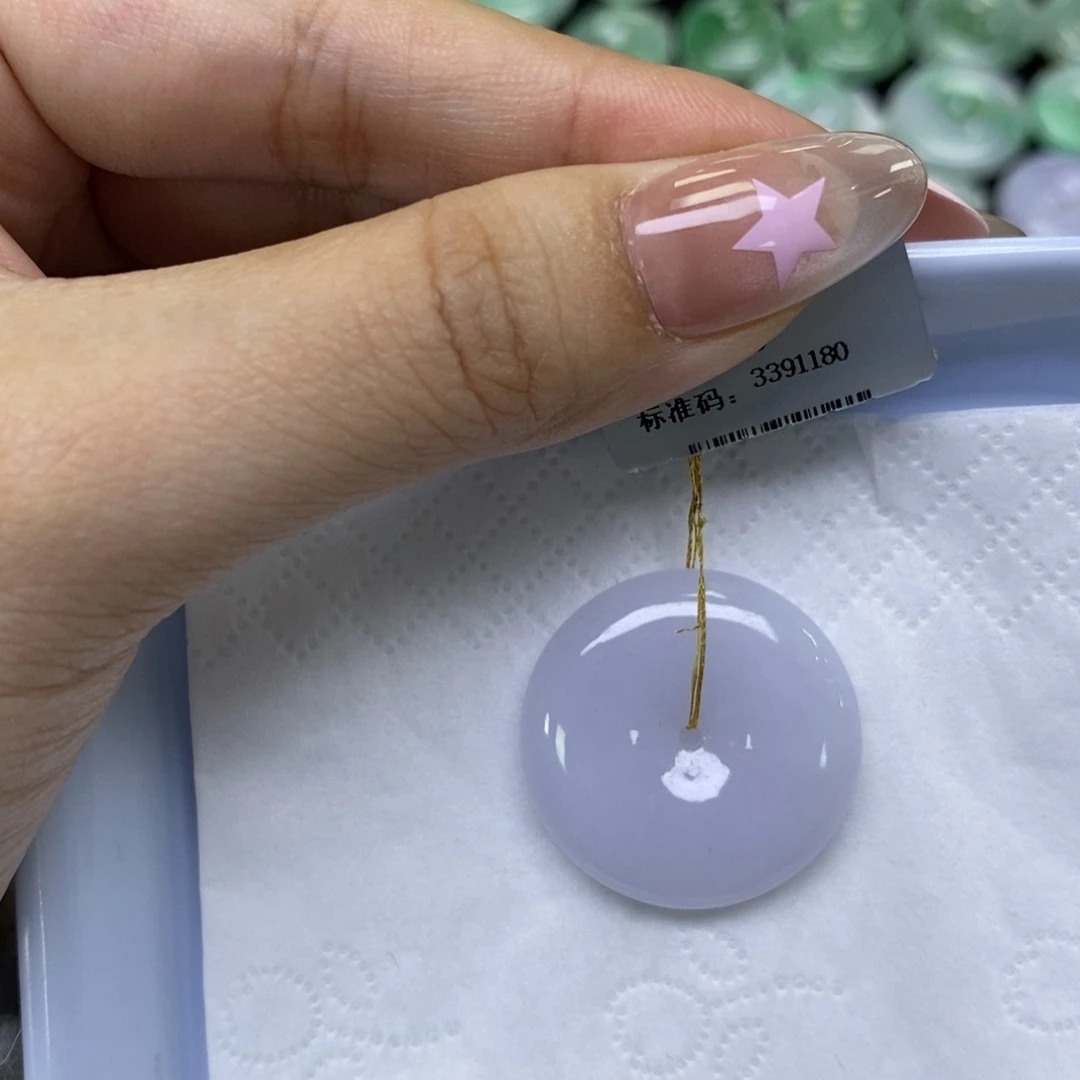 颈饰未镶嵌翡翠平安扣